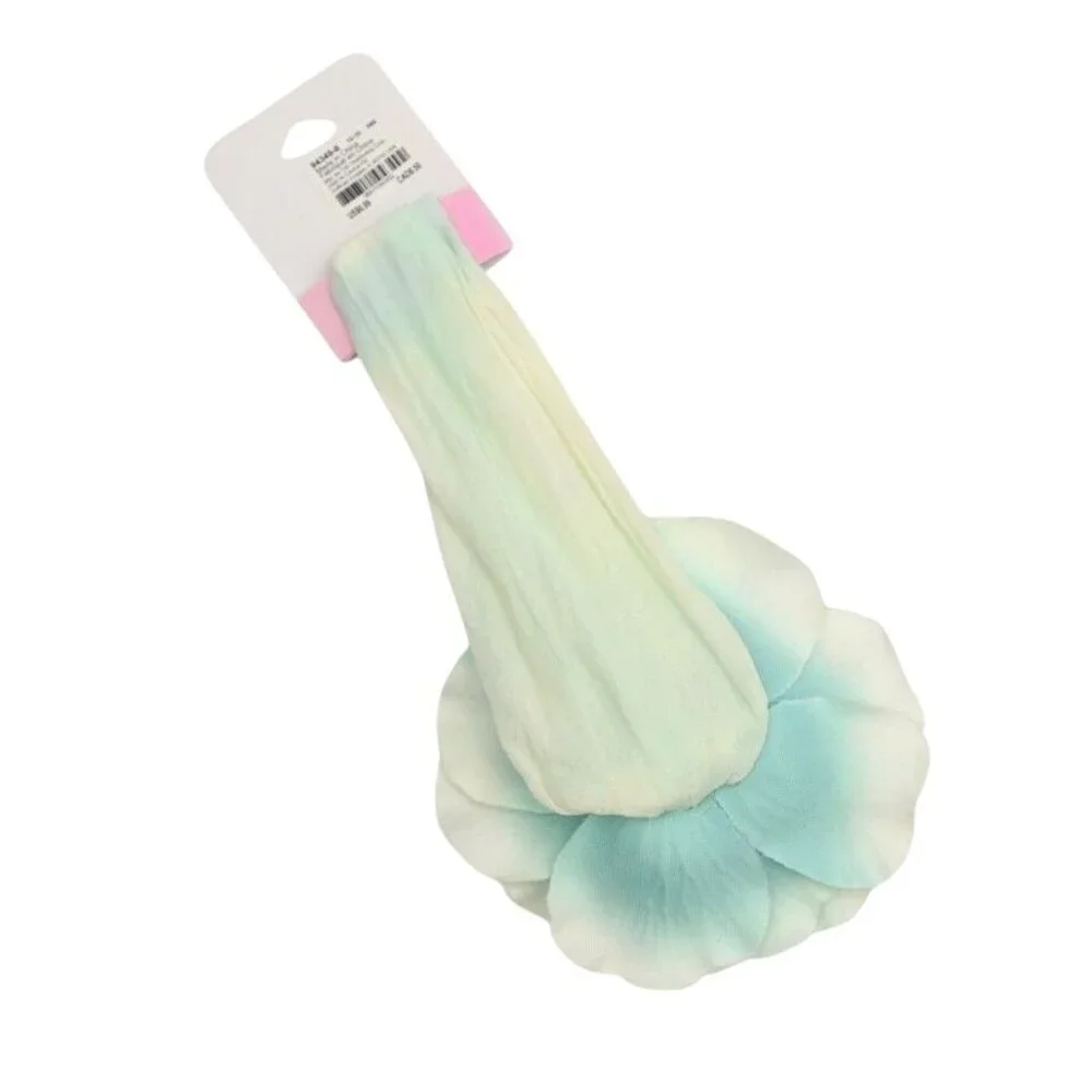 Claires Large Floral Headband Aqua White Flower